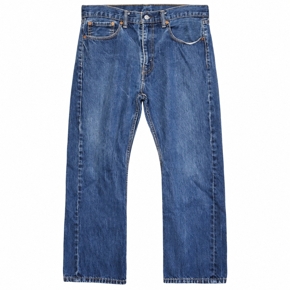 Levis 505 Regular Fit Jeans Mens 36x29 Blue Excellent Straight Leg Denim